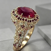 Hot Selling Jewelry European And American Style Diamond Ladies Ring