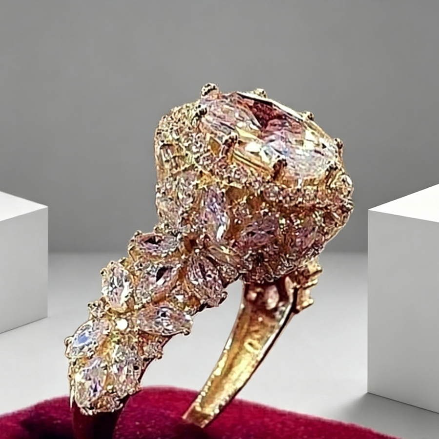 Hot Selling Jewelry European And American Style Diamond Ladies Ring