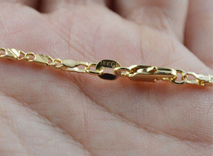 16-30 Inch Gold Plated 2mm Necklace Ornament