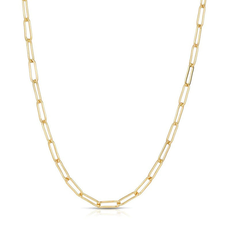 Stainless Steel DIY Vacuum Plating 18K Gold Color Protection Necklace