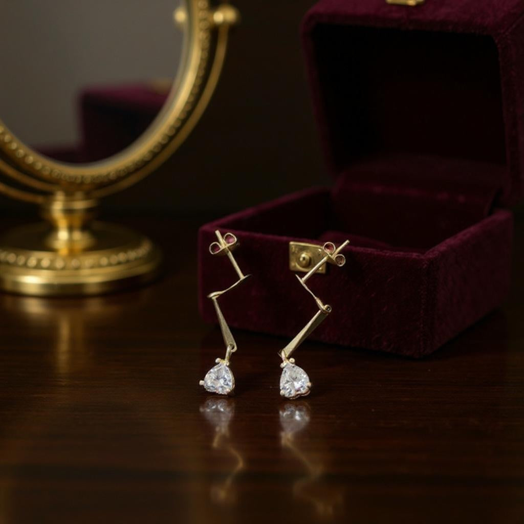Exquisite 18K Gold Earrings – Expertly Crafted in Peru