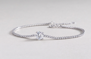 Dawn Luxury Fashion Mossan Diamond S925 Silver Bracelet