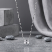 Eternal - A Fashionable And Luxurious Diamond Jewelry Pendant Set With Square Moissanite S925 Sterling Silver