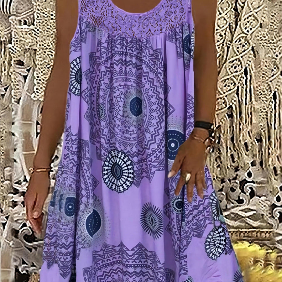 Natalie | Women's Sleeveless A-Line Dress