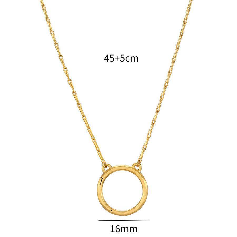 Stainless Steel DIY Vacuum Plating 18K Gold Color Protection Necklace