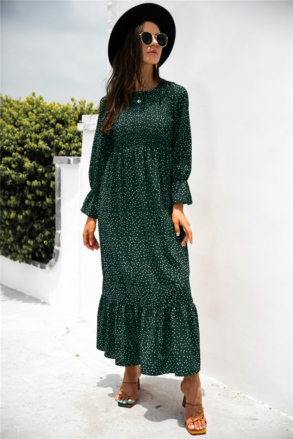 Roxy - Smocking Long Sleeve Dress