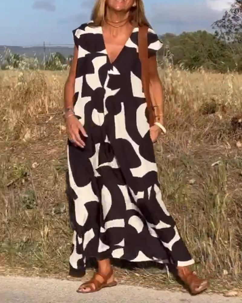 Kendall - Relaxed Abstract Dress
