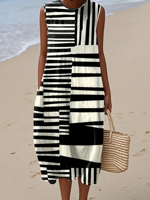 Chloe | Coastal Stripes Dress