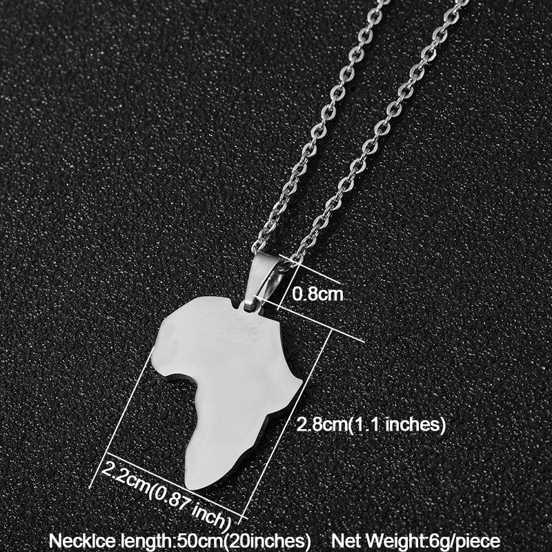 Fashion New Titanium Steel Glossy Gold Necklace