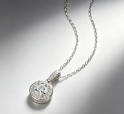 Dark Night Elf - A Fashionable And Luxurious Diamond Jewelry Pendant Set With 1-carat Moissan Diamond S925 Sterling Silver And Platinum Plating