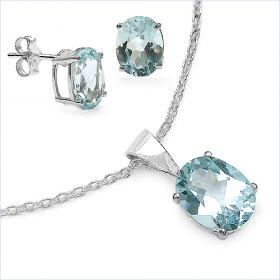 White Gold Rhodium Designer Necklace and Earring Set - Roxy's Store