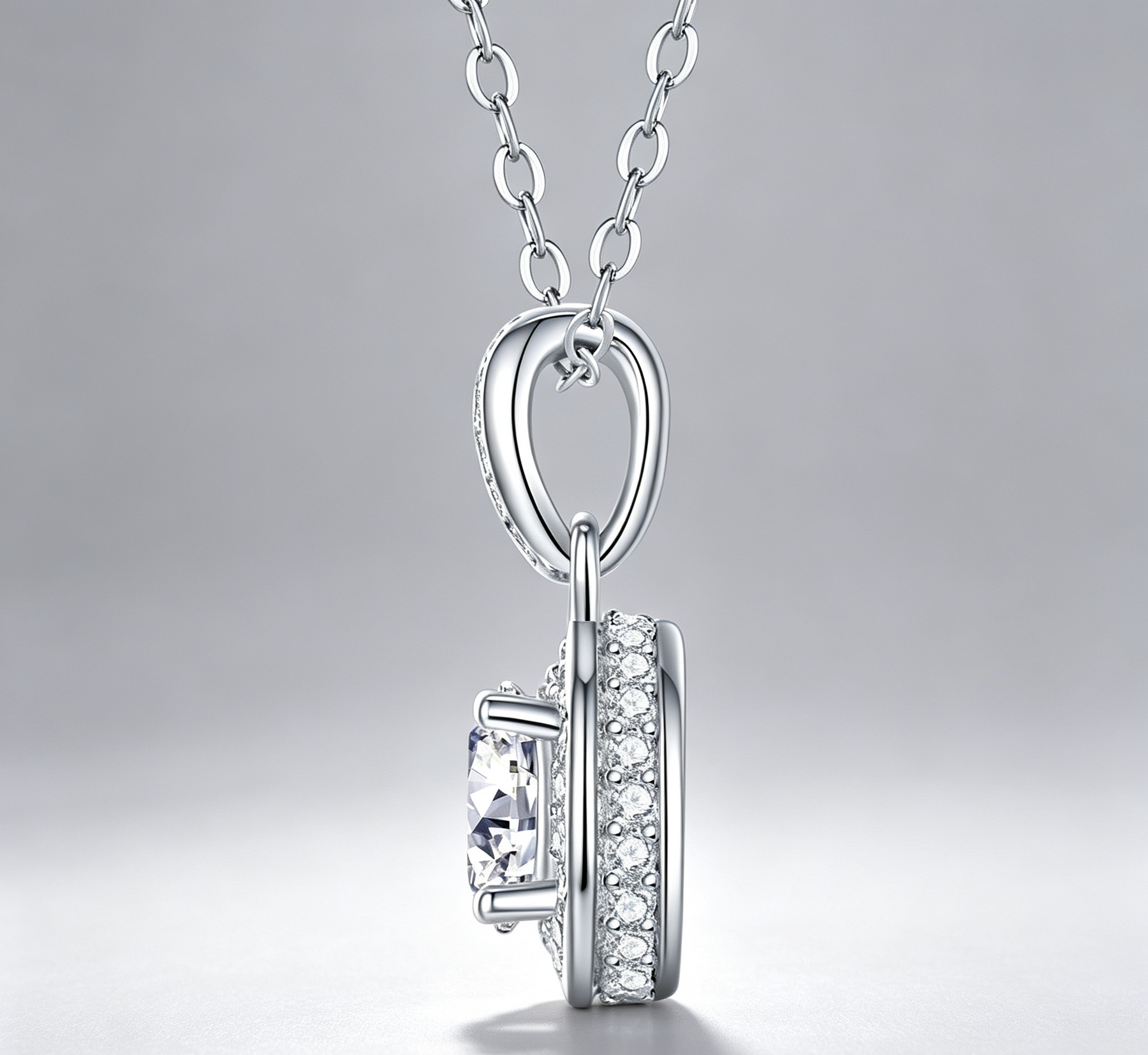 Dark Night Elf - A Fashionable And Luxurious Diamond Jewelry Pendant Set With 1-carat Moissan Diamond S925 Sterling Silver And Platinum Plating