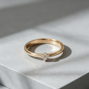 Four heart rings in the night sky