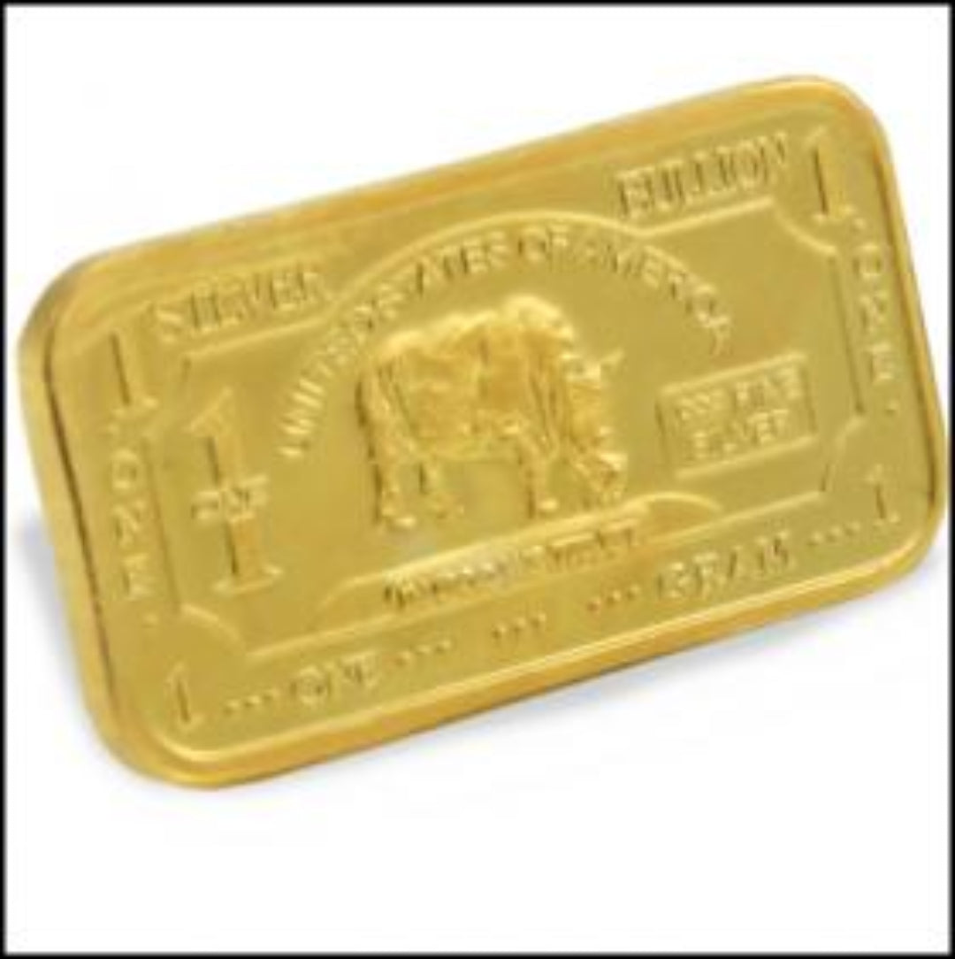 Collectors Clad One Gram Rhino Bar