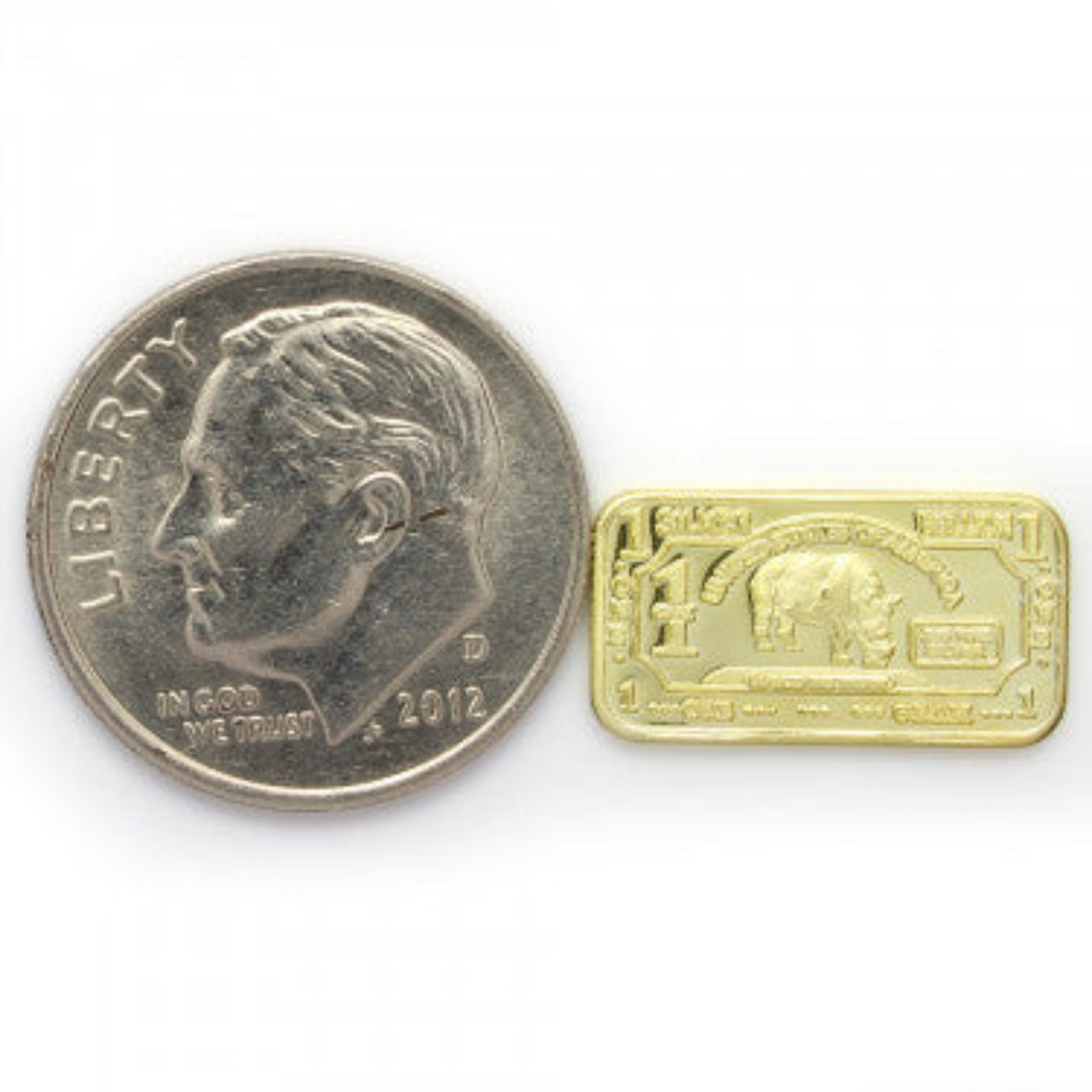 Collectors Clad One Gram Rhino Bar