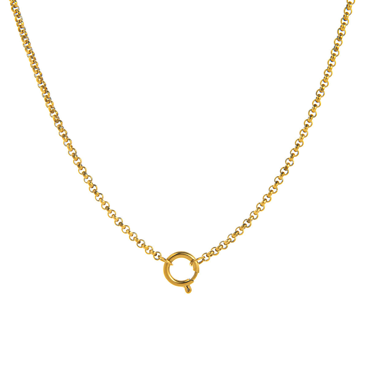 Stainless Steel DIY Vacuum Plating 18K Gold Color Protection Necklace
