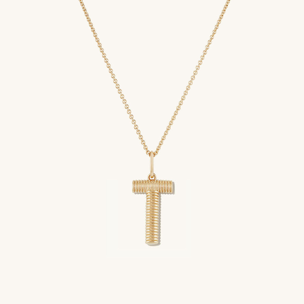 Personalized Simple Letter Necklace Fashion Creative Pattern Gold 26 Letter
