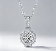 Dark Night Elf - A Fashionable And Luxurious Diamond Jewelry Pendant Set With 1-carat Moissan Diamond S925 Sterling Silver And Platinum Plating