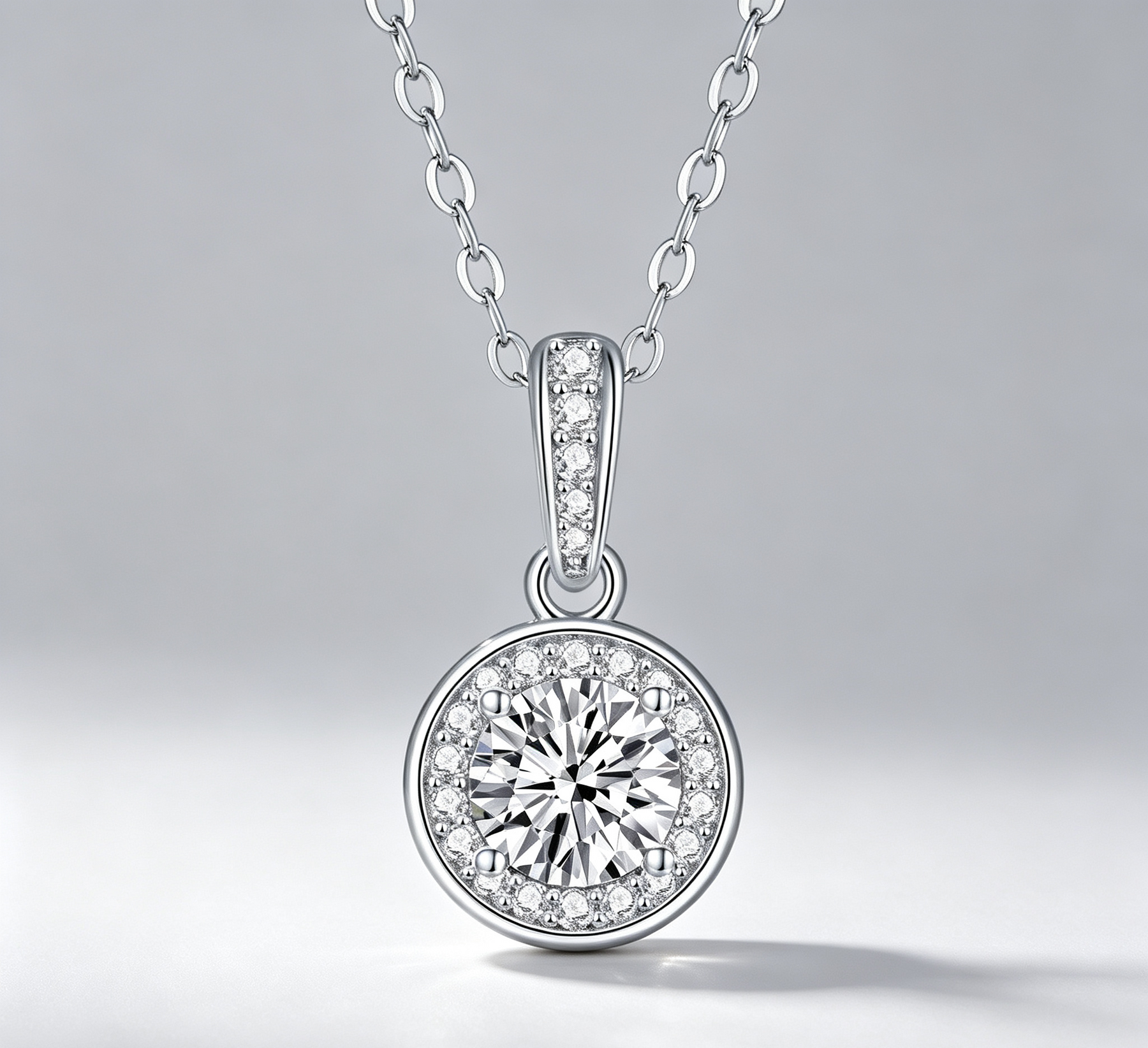 Dark Night Elf - A Fashionable And Luxurious Diamond Jewelry Pendant Set With 1-carat Moissan Diamond S925 Sterling Silver And Platinum Plating