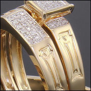 Three-Piece Engagement Ring Set