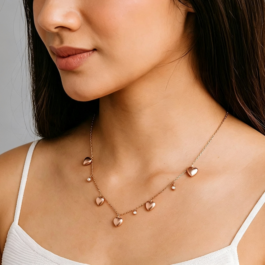 Gorgeous Rose Gold Sweethearts