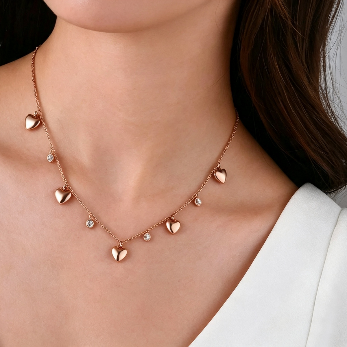 Gorgeous Rose Gold Sweethearts