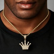 Iced Out Royalty Crown Necklace