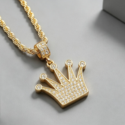 Iced Out Royalty Crown Necklace