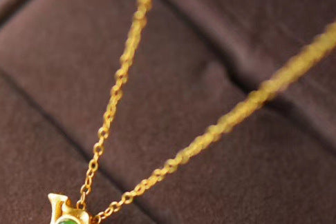 Women's Fashion Gold Plated Color Gold Plated Color Incense Bag Pendant Necklace