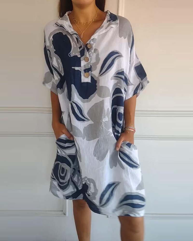 Bianca - Floral Shirt Dress