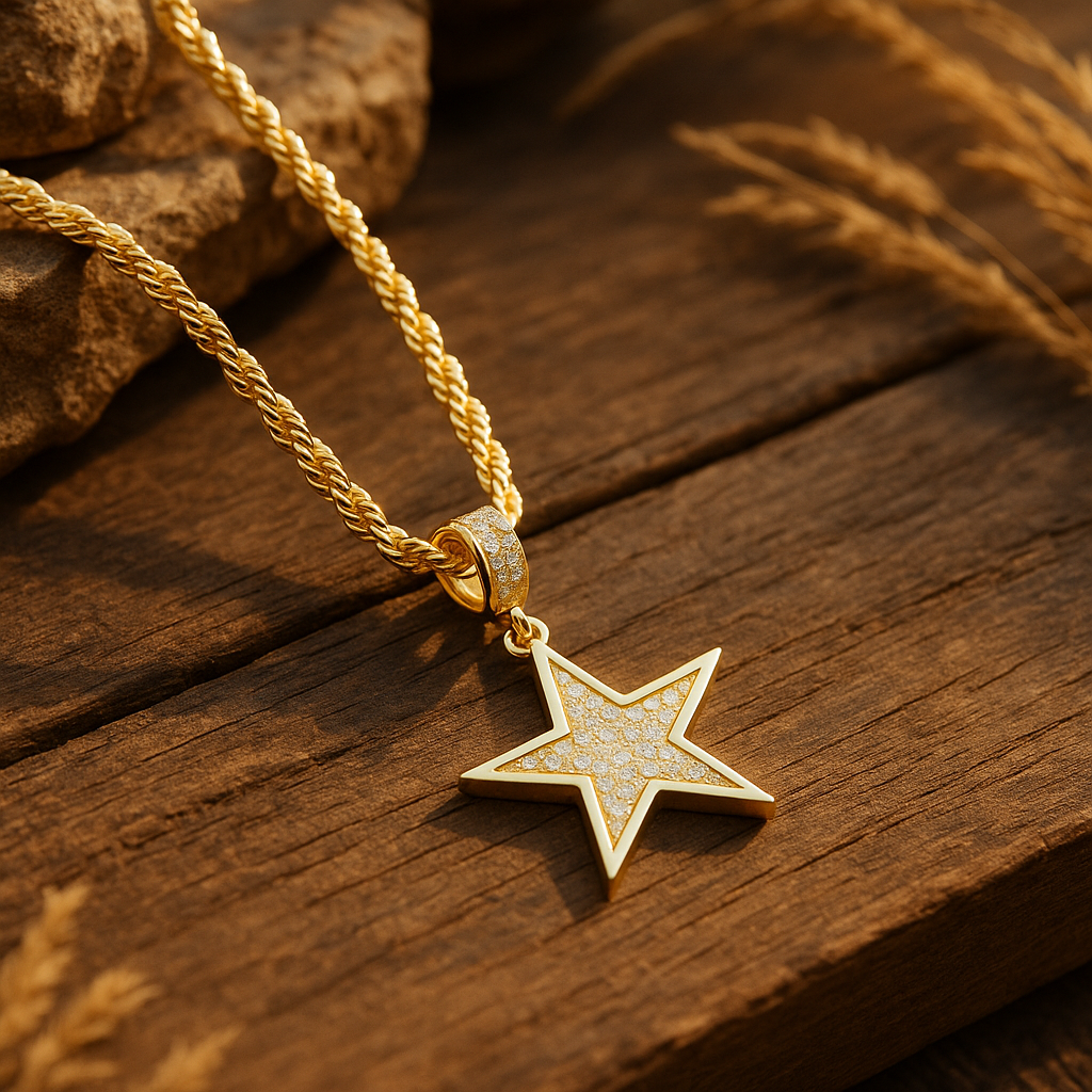 Iced Out Hip-Hop Star Necklace