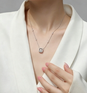 Sweet - A Fashionable And Luxurious Diamond Jewelry Pendant Set With 1-carat Moissanite S925 Sterling Silver And Platinum Plating