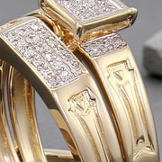 Three-Piece Engagement Ring Set
