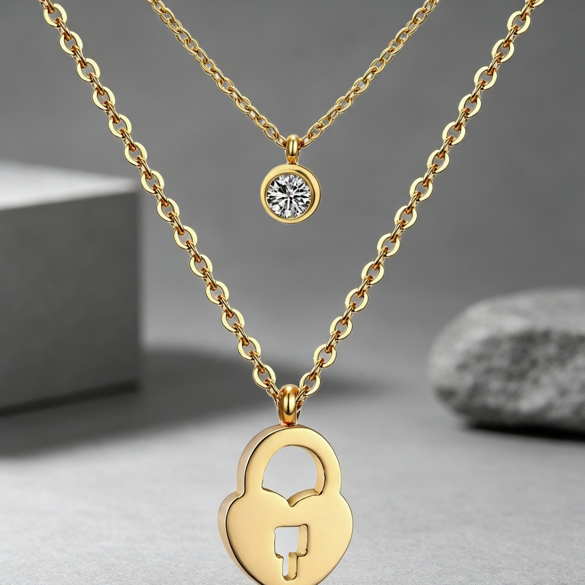 Secret Lock Necklace 16"