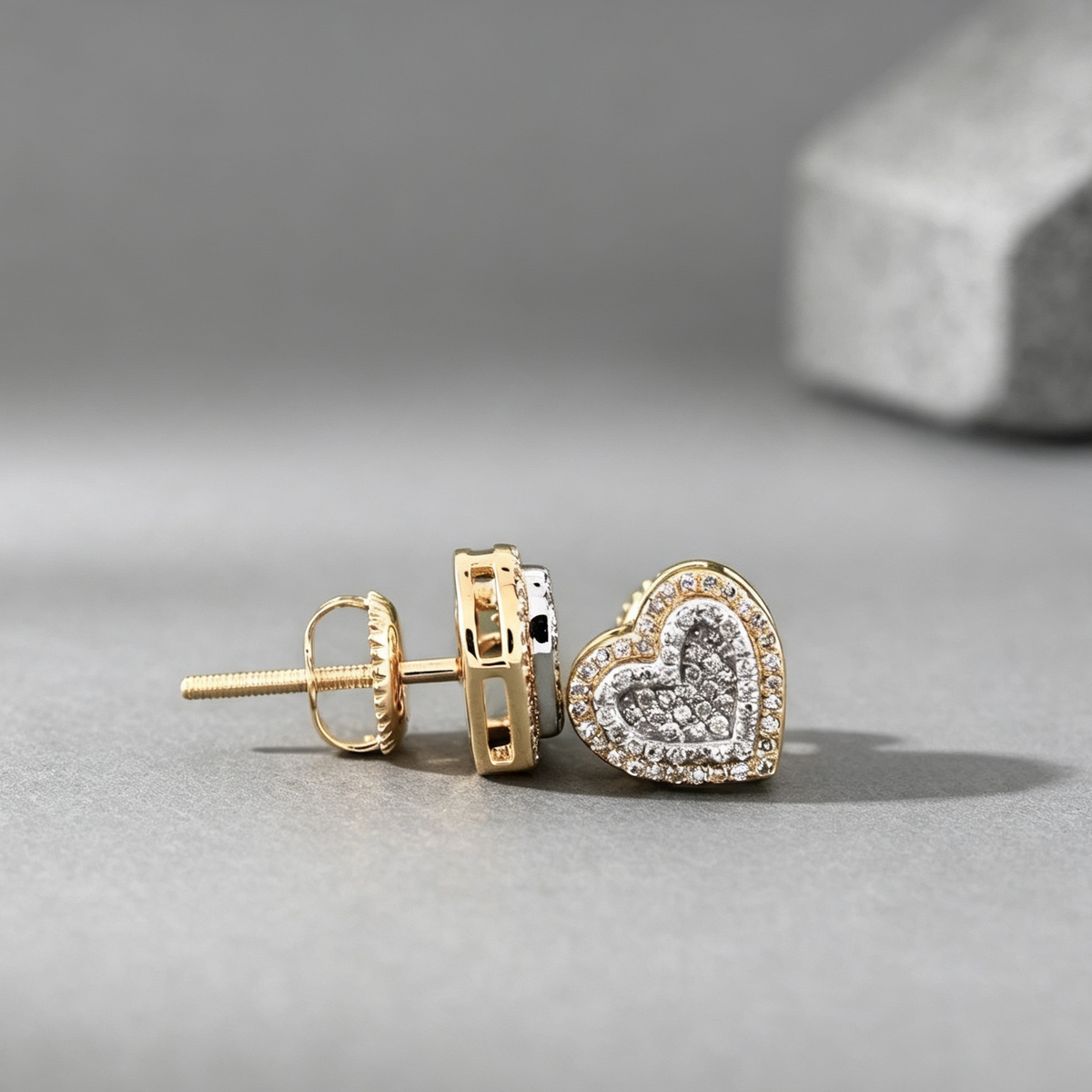Diamond Fancy Heart Earring