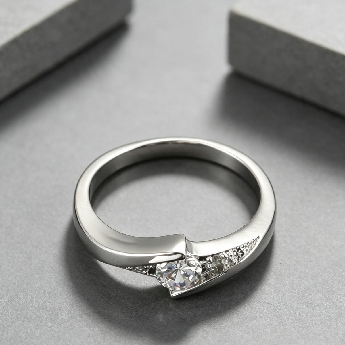 European and American popular best-selling ornaments AAA zircon plating white gold hand ornament fashion brief Engagement Wedding Ring wholesale