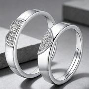Moissanite Couple Engagement Rings