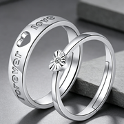 Moissanite Couple Engagement Rings