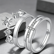 Moissanite Couple Engagement Rings