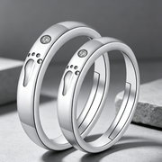 Moissanite Couple Engagement Rings