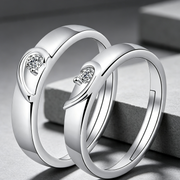 Moissanite Couple Engagement Rings