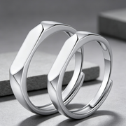 Moissanite Couple Engagement Rings