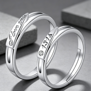 Moissanite Couple Engagement Rings