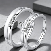 Moissanite Couple Engagement Rings