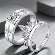 Moissanite Couple Engagement Rings