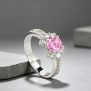 New Hot European And American Princess Ring Champagne Gem Engagement Ring Lady
