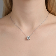 True Heart - A Fashionable And Luxurious Diamond Jewelry Pendant Set With 1-carat Moissan Diamond S925 Sterling Silver