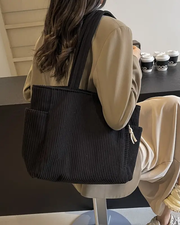 Large Corduroy Tote Bag for Women