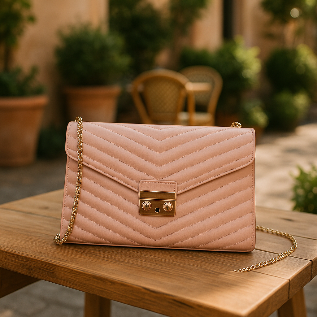 Guess Mini Pushlock Pink Cross Body Bag