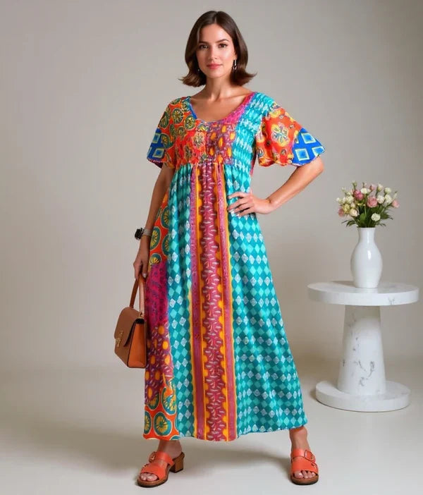 Corinne | Colourful Bohemian Dress